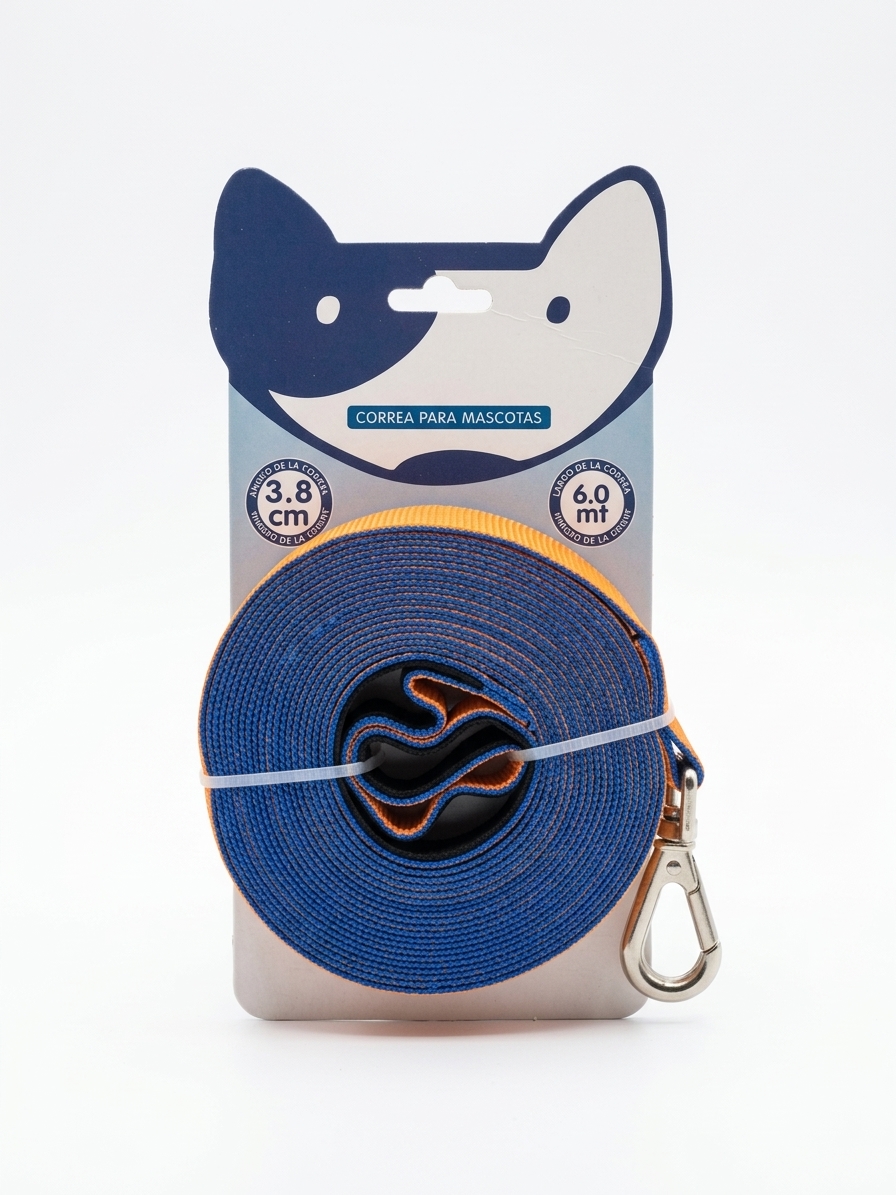 Buen Amigo Correa para Mascotas (6.0 mt x 3.8 cm)