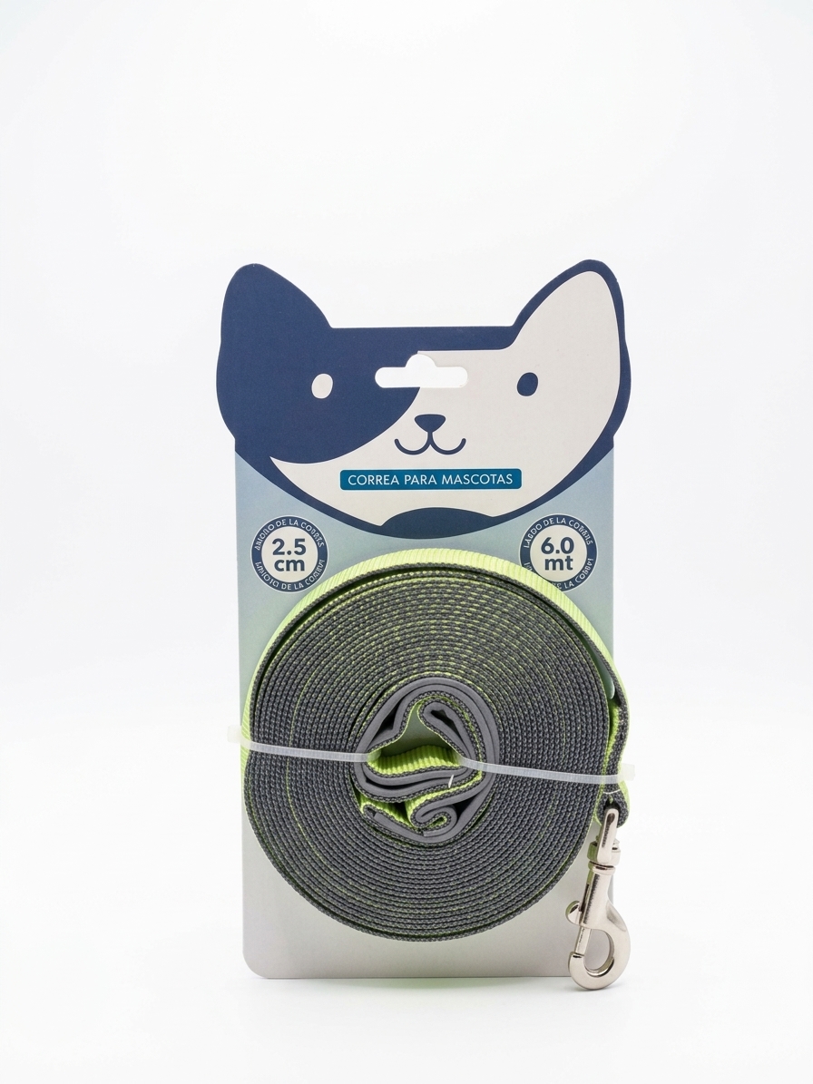 Buen Amigo Correa para Mascotas (6.0 mt x 2.5 cm)